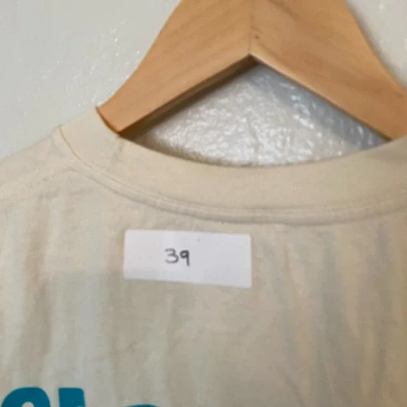 Sporty & Rich Athletic Club Tee Shirt Cream Size S - Picture 8 of 8